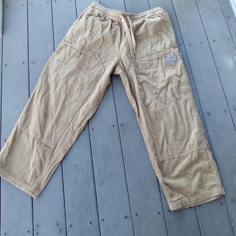 PUMA Tan Corduroy Pants with Embroidered Logo SIZE XL - Picture 1 of 10